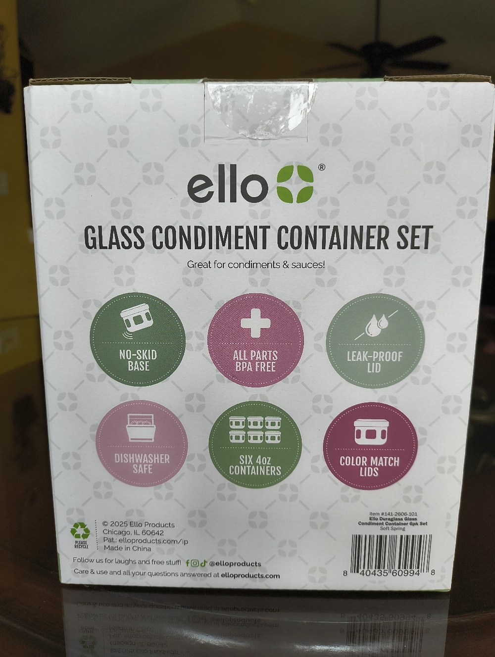 ello Glass Condiment Containers - Picture 2 of 2